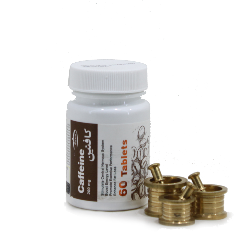 قرص کافئین 200 میلی‌گرم کارن — محرک طبیعی برای چربی‌سوزی، افزایش VO2max و کاهش خستگی در تمرین