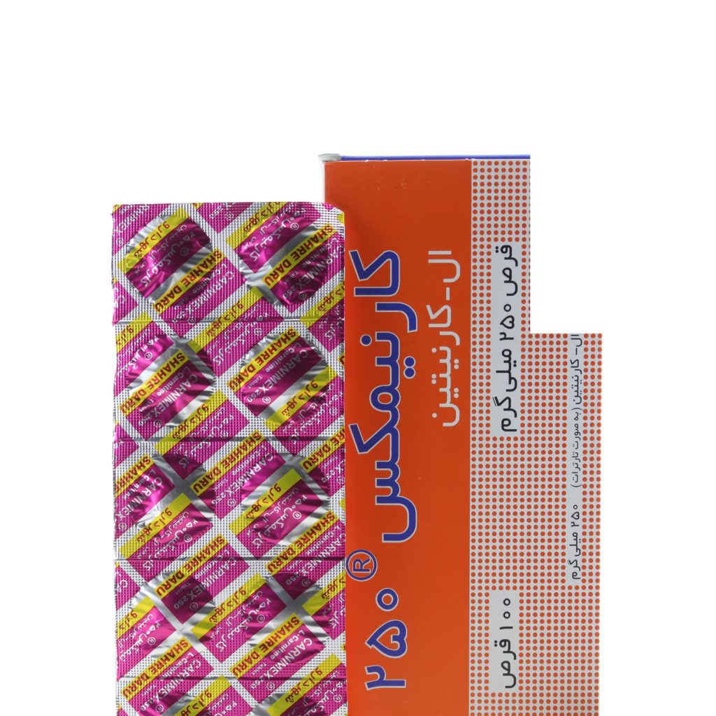 قرص کارنیمکس 250 میلی‌گرم — ال‌کارنیتین برای کاهش چربی، سلامت قلب، کاهش تری‌گلیسیرید و افزایش HDL