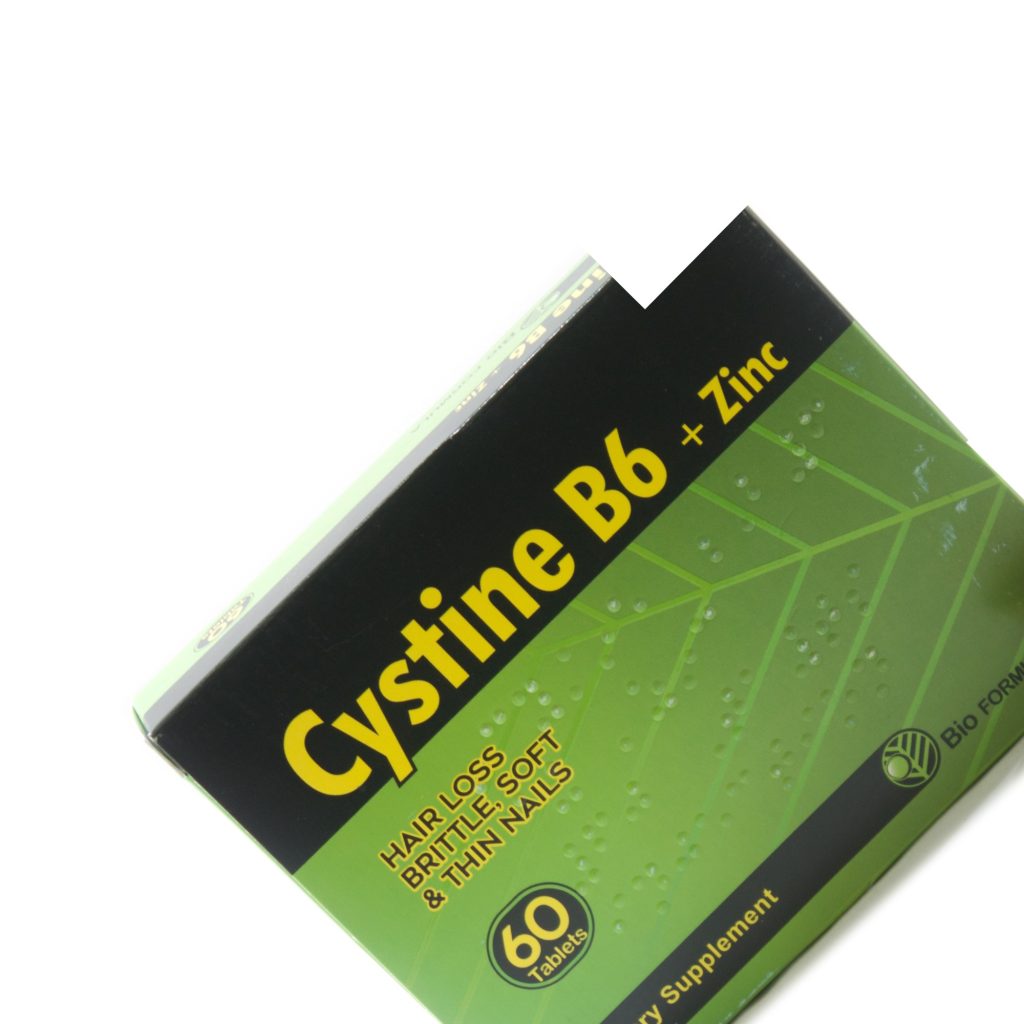 قرص سیستین B6 و زینک بایو فرمولا — ترکیب سیستین، روی، B6 و آرژنین برای درمان ریزش مو و تقویت ناخن
