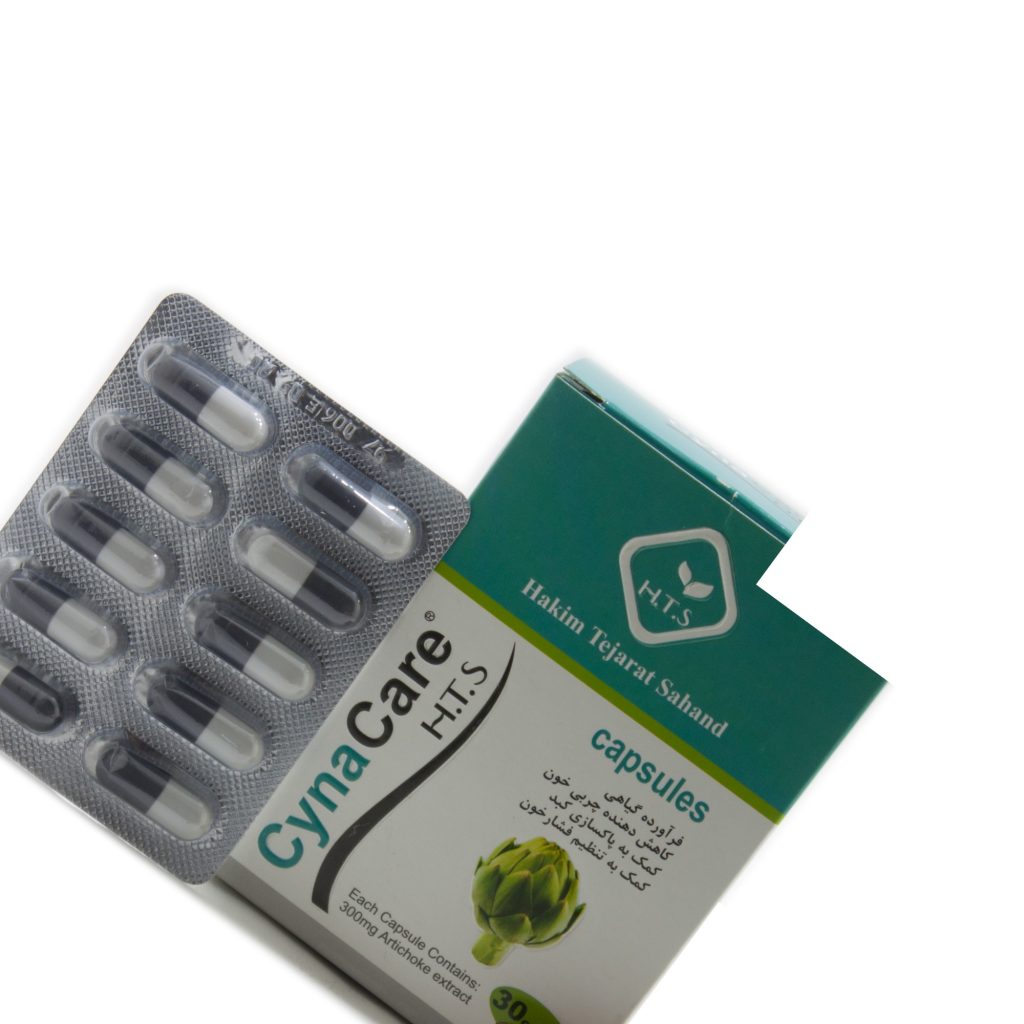 کپسول سیناکر حکیم تجارت سهند — مکمل کنگر فرنگی 300 میلی‌گرمی برای کاهش چربی خون و بازسازی کبد